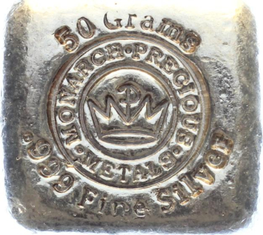 Preview: 50 Gramm Silberbarren Monarch Precious Metals Preview: 50 Gramm Silberbarren Monarch Precious Metals